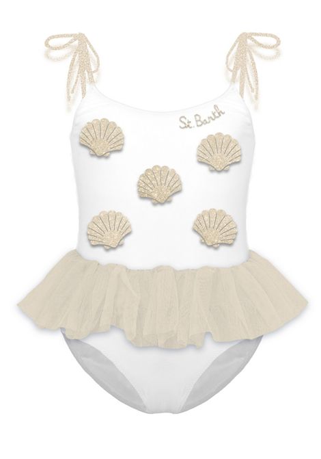 Costume intero con applicazione SAINT BARTH | DANC0001 DANCER04452H 01 TULLE GLITTER SHELL